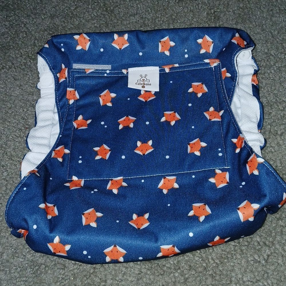 CuteBone Belly Wrap Male Dog Washable Puppy Diapers Reusable Sz L Waist 17"-21""